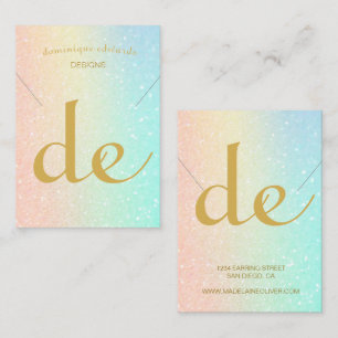 Cartão De Visita Monitor de Colar Moderno