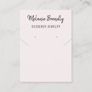Cartão De Visita Monitor de Joias de Arrasto Minimalista