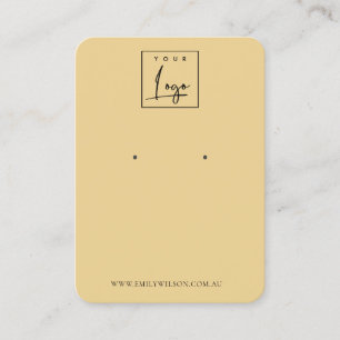 Cartão De Visita Monitor de Ochre Amarelo Amarelo Mínimo Amarelado