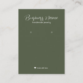 Cartão De Visita Monitor de Olivine Moderno Mínimo Simples