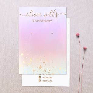 Cartão De Visita Monitor Dourado Arranque Arado com Aquarela Arco A