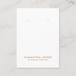 Cartão De Visita Monitor Mínimo de Joias Modernas