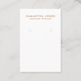 Cartão De Visita Monitor Mínimo de Joias Modernas