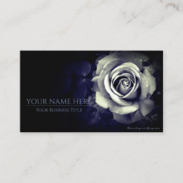 Cartão De Visita Monochrome Rose：Business Card