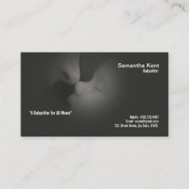 Cartão de visita monocromático impressionante do