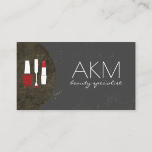 Cartão De Visita Monograma da arte da composição sofisticado