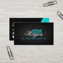 Cartão De Visita Monograma da fotografia