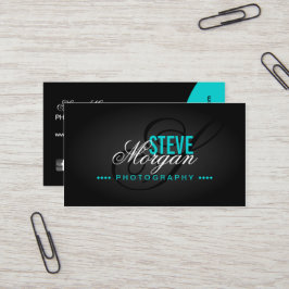 Cartão De Visita Monograma da fotografia