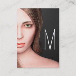 Cartão De Visita Monograma da Moça