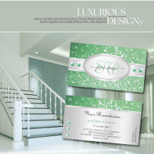 Monograma das Joias Verde-Esmeraldas Silver Light