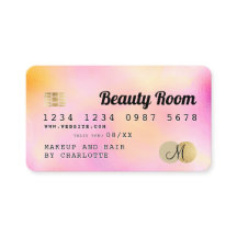 Monograma de beleza rosada rosada e girada com car