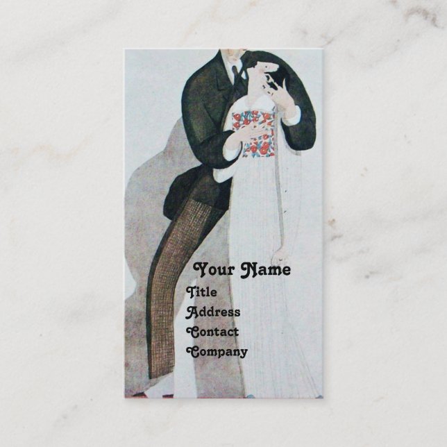 CARTÃO DE VISITA MONOGRAMA DE FESTA DE CASAMENTO ROMÂNTICA DE BRIDE (Frente)