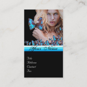 Cartão De Visita Monograma do ARTISTA BEAUP BEAUWLEY BEAUY BUTTERFL