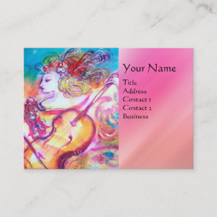 Cartão De Visita MONOGRAMA DO CONCERTO DE PRIMAVERA TRIO HARMONY, c