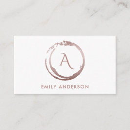 CARTÃO DE VISITA MONOGRAMA DO LOGOTIPO DO CÍRCULO DE MARCAS DE PINC