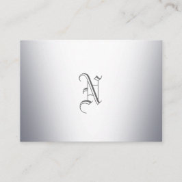 Cartão De Visita Monograma do metal