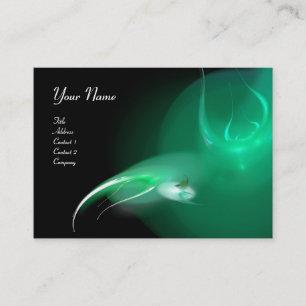 Cartão De Visita MONOGRAMA DO PÁSSARO CLARO azul vibrante