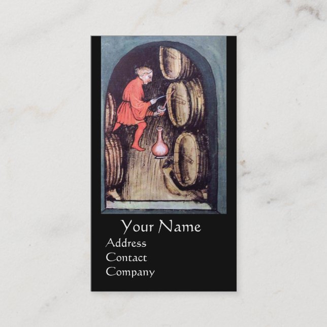 CARTÃO DE VISITA MONOGRAMA DO SELO VERMELHO DE CELLAR ANTIQUIDA DE  (Frente)