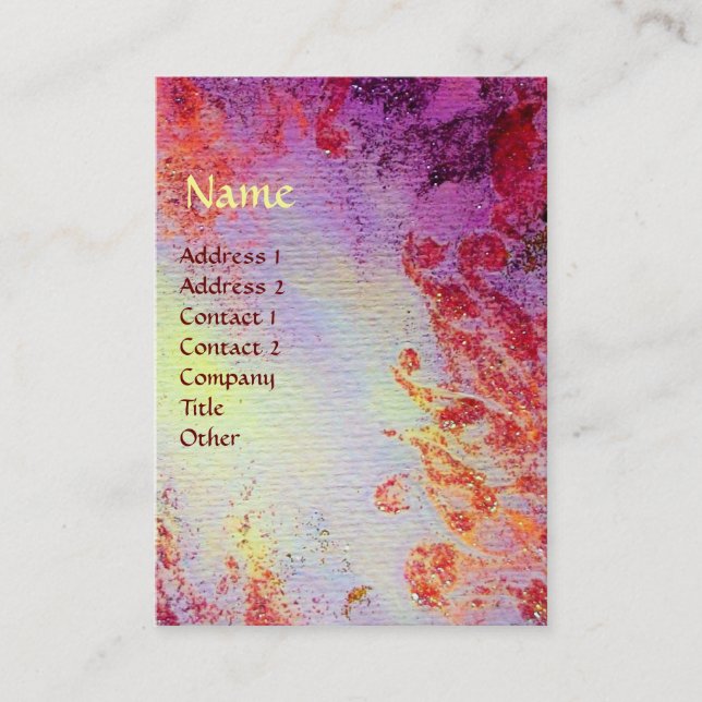 Cartão De Visita MONOGRAMA DOS CANAIS MÁGICOS DOURADOS abstrato (Frente)