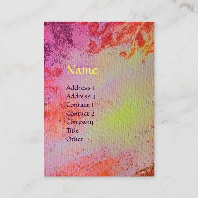 Cartão De Visita MONOGRAMA DOS CANAIS MÁGICOS DOURADOS abstrato (Frente)