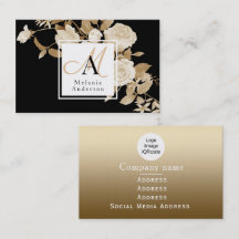 Monograma Dourado Elegante