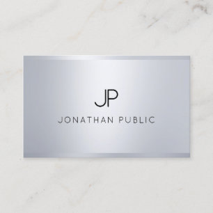 Cartão De Visita Monograma Elegante Modelo de Glamor Moderno