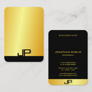 Cartão De Visita Monograma Elegante Moderno Personalizado, Modelo d