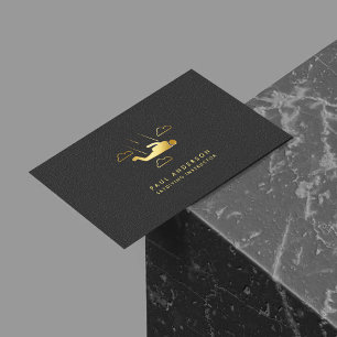 Cartão De Visita Monograma Elegante para instrutor de paraquedismo 