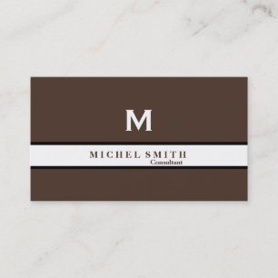 Cartão De Visita Monograma Elegante profissional Cosmetólogo Dourad