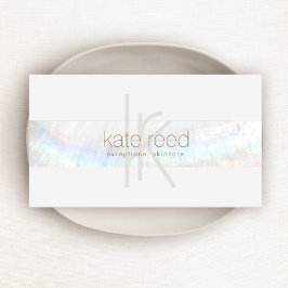 Cartão De Visita Monograma Elegante Único - Estirpe Moderna de Célu