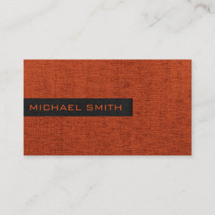 Cartão De Visita Monograma Elegante Vermelho