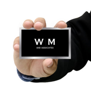 Cartão De Visita Monograma Executivo