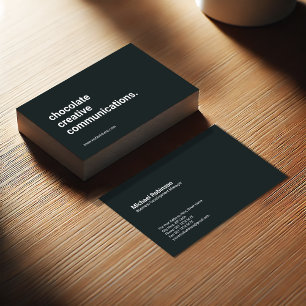 Cartão De Visita Monograma minimalista em Cinzas Elegantes Sans S
