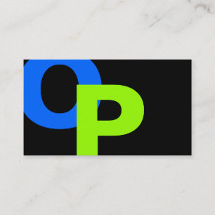 Cartão De Visita Monograma moderno 22