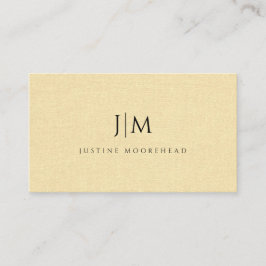 Cartão De Visita Monograma Moderno Efeito Minimalista da Linhagem d