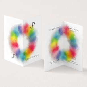 Cartão De Visita Monograma Moderno Simples Elegante Profissional Do