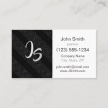 Monograma no padrão de tendência Geométrica Preta