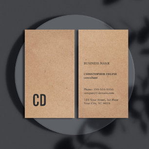 Cartão De Visita Monograma preto legal moderno do papel de