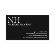 Monograma preto simples moderno