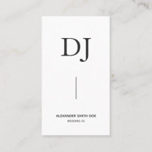 Monograma profissional mínimo DJ