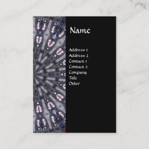 CARTÃO DE VISITA MONOGRAMA PSICADÉLICO DAS MEMÓRIAS DE /MYSTIC DO