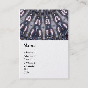 CARTÃO DE VISITA MONOGRAMA PSICADÉLICO DAS MEMÓRIAS DE /MYSTIC DO