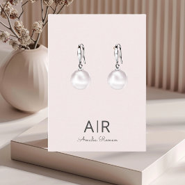 Cartão De Visita Monograma Rosa Personalizado