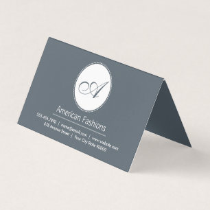 Cartão De Visita Monograma Script