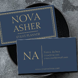 Cartão De Visita Monograma Simples e Profissional Elegante