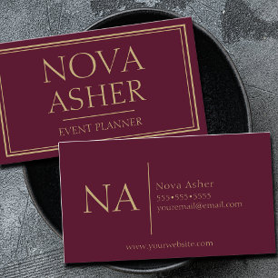 Cartão De Visita Monograma Simples e Profissional Elegante