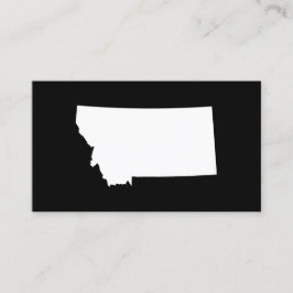 Cartão De Visita Montana em Branco e Negro