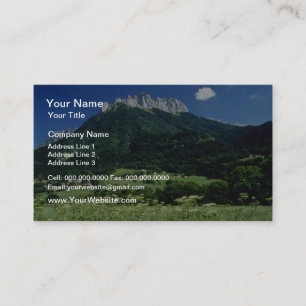 Cartão De Visita Montanha, flores dos cumes, France