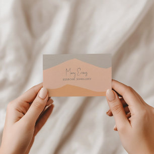 Cartão De Visita Montanhas de abstrato pintadas plano