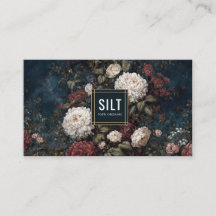 Moody Gothic Floral Dark Velvet Peony Gold Frame